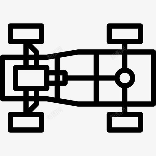 底盘汽车服务13直线型图标svg_新图网 https://ixintu.com 底盘 汽车服务13 直线型