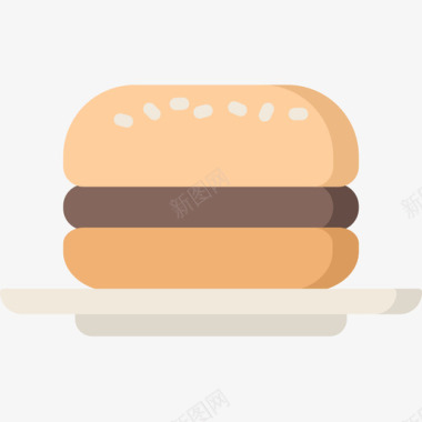 汉堡面包店50平的图标图标