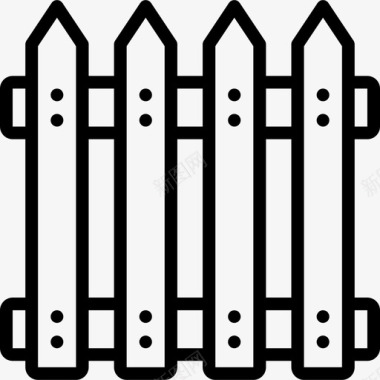 围栏结构46线性图标图标