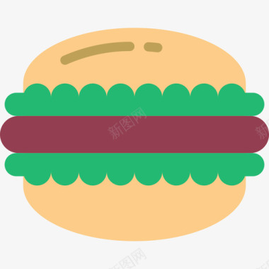 汉堡美食5平的图标图标