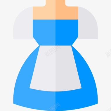 连衣裙荷兰平纹图标图标