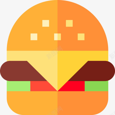 汉堡烤肉7平的图标图标