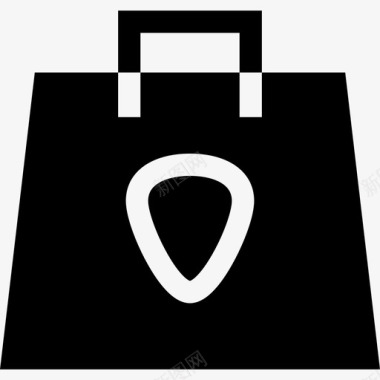 购物袋音乐商店4装满图标图标