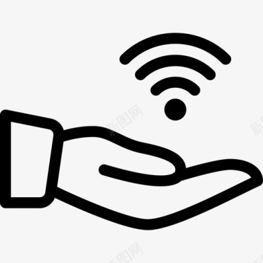 Wifi网络共享3线性图标图标