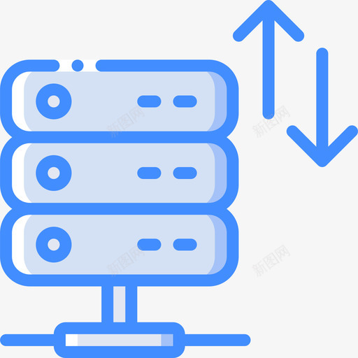 带宽网络托管16蓝色图标svg_新图网 https://ixintu.com 带宽 网络托管16 蓝色