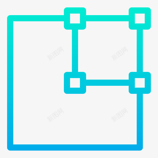 右对齐对齐和工具5渐变图标svg_新图网 https://ixintu.com 右对齐 对齐和工具5 渐变