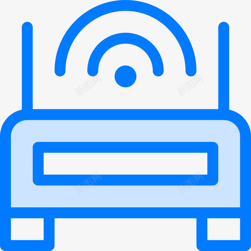 Wifi智能家居蓝色图标svg_新图网 https://ixintu.com Wifi 智能家居 蓝色