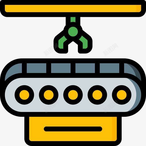 机械臂工业40线性颜色图标svg_新图网 https://ixintu.com 工业40 机械臂 线性颜色