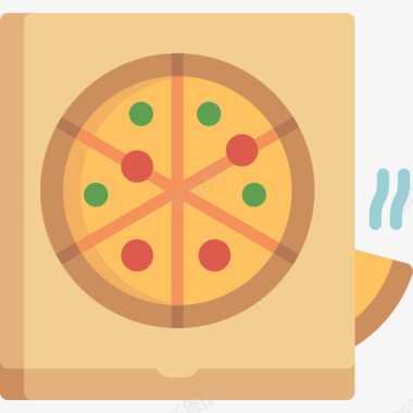 披萨夜派对11平铺图标图标