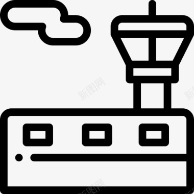 35号机场直线控制塔图标图标