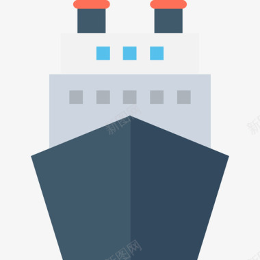 船工业4扁平图标图标