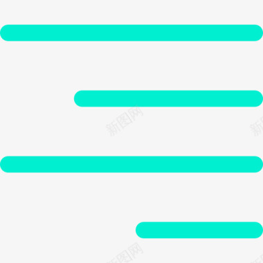 右对齐对齐和工具3线颜色图标图标