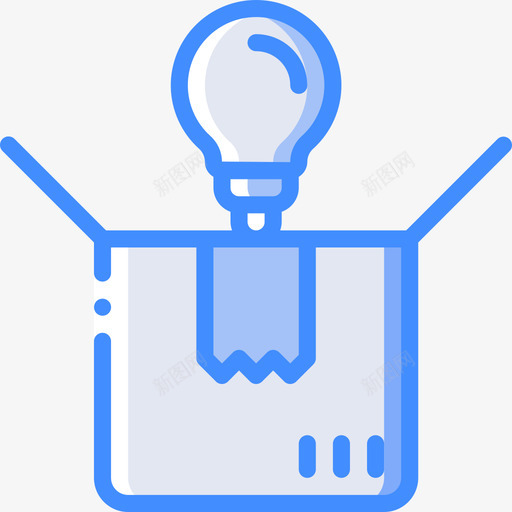 包任务蓝色图标svg_新图网 https://ixintu.com 任务 包 蓝色