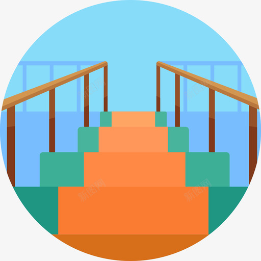 楼梯活动生活方式7平坦图标svg_新图网 https://ixintu.com 平坦 楼梯 活动生活方式7
