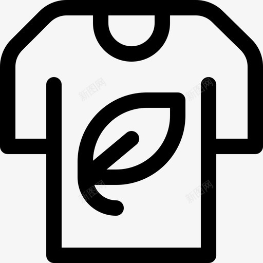 T恤生态101直线型图标svg_新图网 https://ixintu.com T恤 生态101 直线型