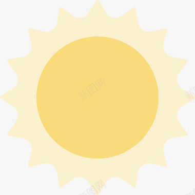 太阳79号天气平坦图标图标