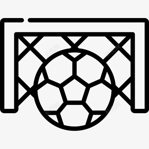 足球积极生活方式9直线型图标svg_新图网 https://ixintu.com 直线型 积极生活方式9 足球