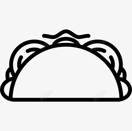 玉米卷快餐45直系图标svg_新图网 https://ixintu.com 快餐45 玉米卷 直系