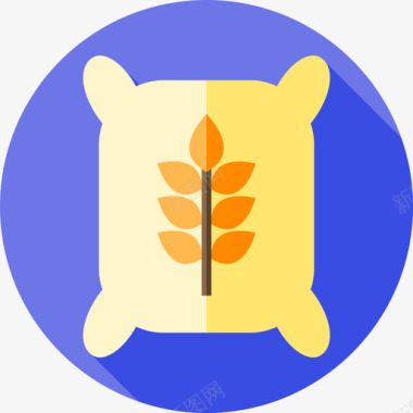 小麦智能农场4平坦图标图标