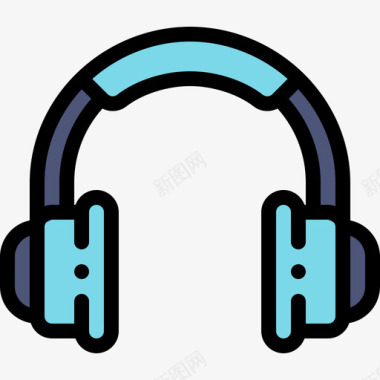 耳机营销搜索引擎优化15线性颜色图标图标
