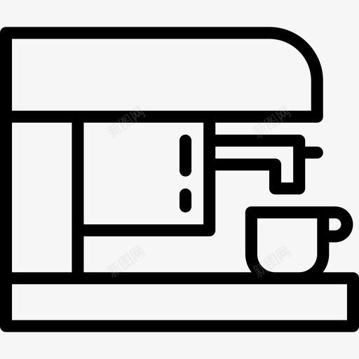 咖啡机咖啡机53图标svg_新图网 https://ixintu.com 咖啡机 咖啡机53