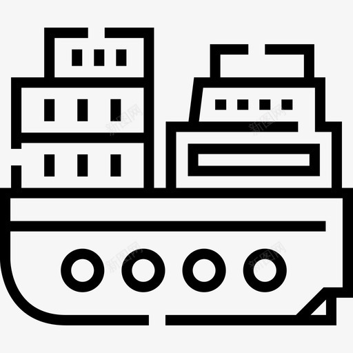 货船运输88直航图标svg_新图网 https://ixintu.com 直航 货船 运输88