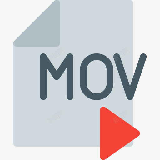 Mov视频20平坦图标svg_新图网 https://ixintu.com Mov 平坦 视频20