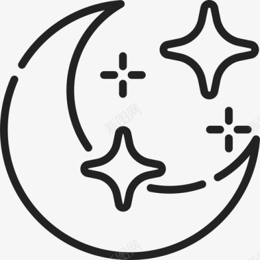 月亮魔法11直线图标图标