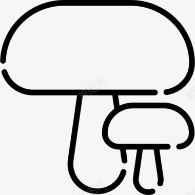 蘑菇秋22直线型图标图标