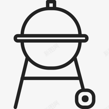 烧烤食品和餐厅10线性图标图标