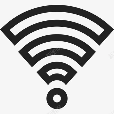 Wifi购物中心10线性图标图标