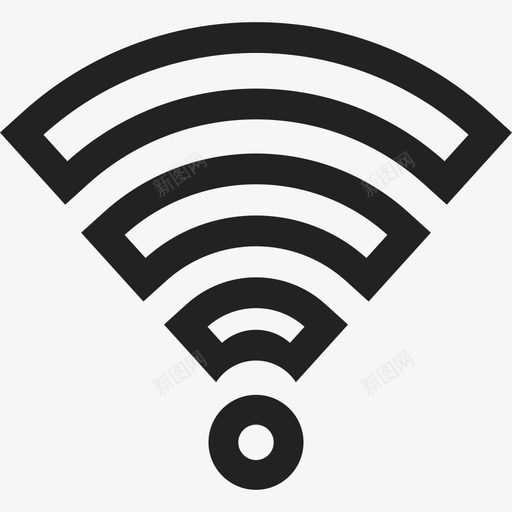 Wifi购物中心10线性图标svg_新图网 https://ixintu.com Wifi 线性 购物中心10