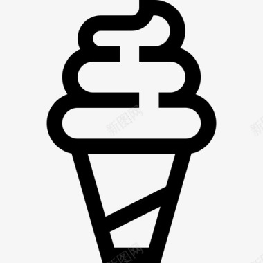 冰淇淋夏季派对9直系图标图标