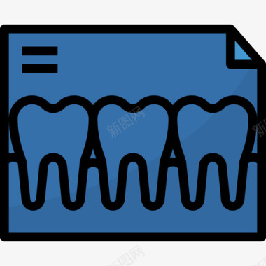 X光牙科9线颜色图标图标