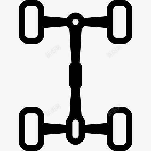 底盘汽车部件3线性图标svg_新图网 https://ixintu.com 底盘 汽车部件3 线性