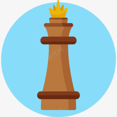 国际象棋积极生活方式7平局图标图标