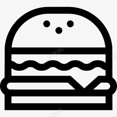 汉堡野餐31直系图标图标