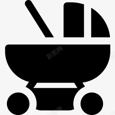 婴儿车运输84装满图标图标