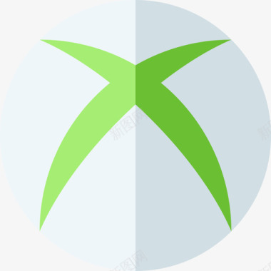 Xbox视频游戏徽标4扁平图标图标