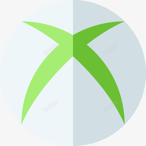 Xbox视频游戏徽标4扁平图标svg_新图网 https://ixintu.com Xbox 扁平 视频游戏徽标4