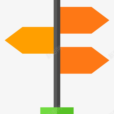 方向标志高速公路服务平面图标图标