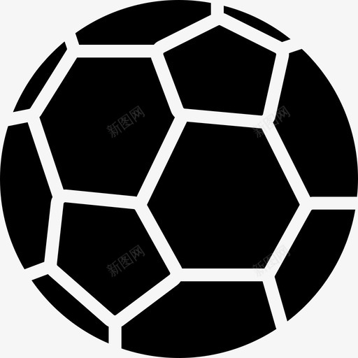 足球休闲17填充图标svg_新图网 https://ixintu.com 休闲17 填充 足球