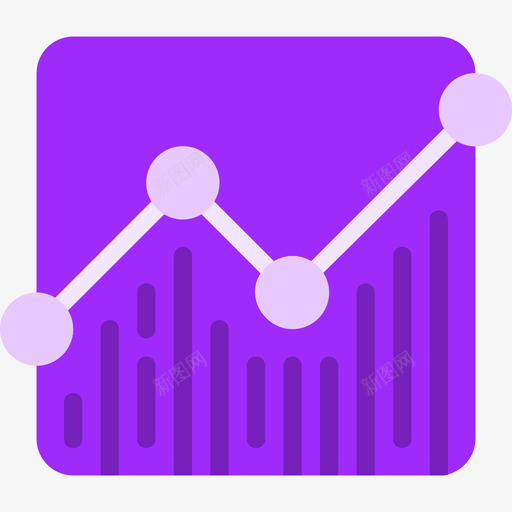 折线图业务150扁平图标svg_新图网 https://ixintu.com 业务150 扁平 折线图