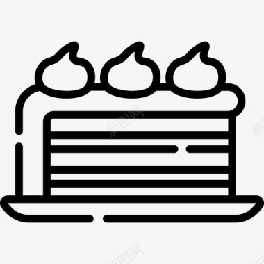 蛋糕片生日24直系图标图标