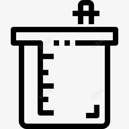 烧杯科学42线性图标svg_新图网 https://ixintu.com 烧杯 科学42 线性