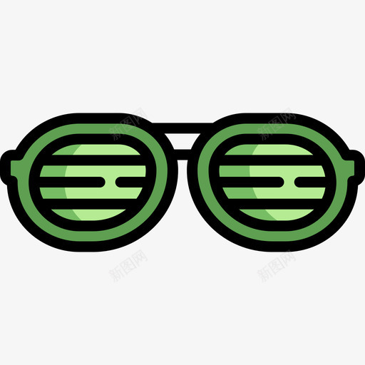 趣味眼镜夜派对10线性颜色图标svg_新图网 https://ixintu.com 夜派对10 线性颜色 趣味眼镜