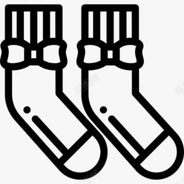 袜子冬装7直线型图标图标