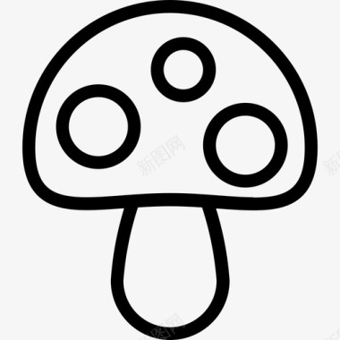 蘑菇弹簧35线形图标图标