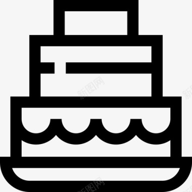 蛋糕面包店34直纹图标图标