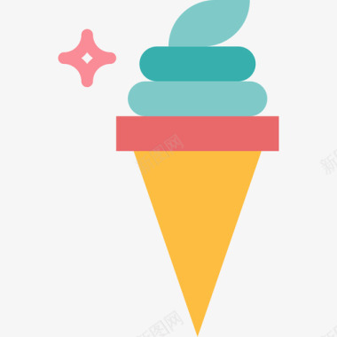 冰淇淋游乐园12公寓图标图标